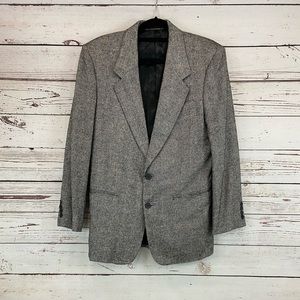 Vintage Gino Rossi Herringbone Blazer Jacket